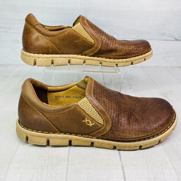 Born Hand Crafted Footwear SAWYER Brown Leather Comfort Shoes Size 8.5 M EU 41 - Picture 5 of 16